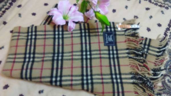 激安★美品バーバリーズチェックウールひざ掛け兼ショール美品