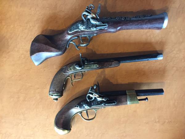 古式銃レプリカ アンティーク銃 いろいろ まとめて 3丁 セット☆