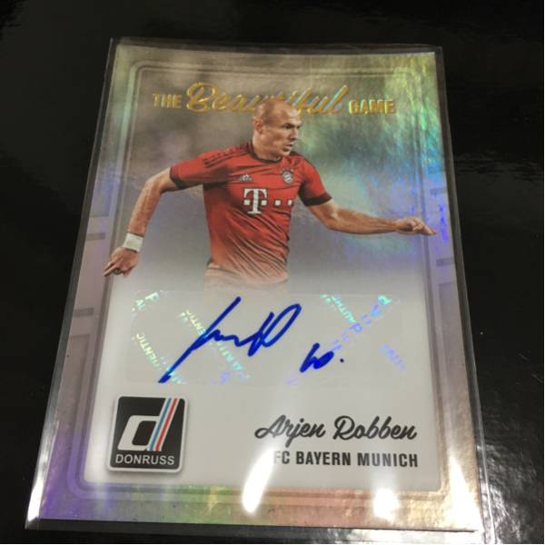 donruss soccer Auto bayern Arjen Robben ロッベン バイエルン