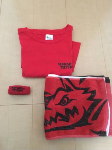 MAN WITH A MISSION　ジャンケン　ロンT ハーフパンツ　タオル MAN WITH A MISSION マンウィズ ジャンケン Tシャツ タオル 音楽 記念