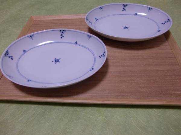 有田焼 皓洋窯 フラワー オーバル プレート L 滝沢眞規子 2枚組