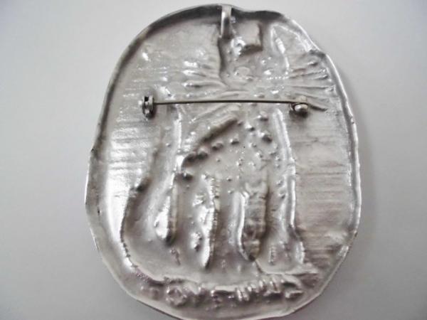 ☆ 【美品】 佐藤忠良 「ネコ」 ブローチ ペンダントトップ