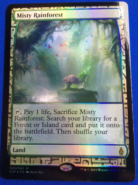 MTG プレイド 【霧深い雨林】 （レア） ZEN 英 1枚迄