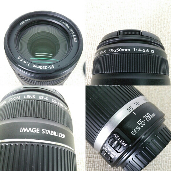 Canon□望遠ズームレンズ□EF-S55-250mm 1:4-5.6IS【EKY17F】 家電、AV