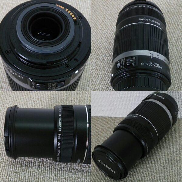 Canon□望遠ズームレンズ□EF-S55-250mm 1:4-5.6IS【EKY17F】 家電、AV