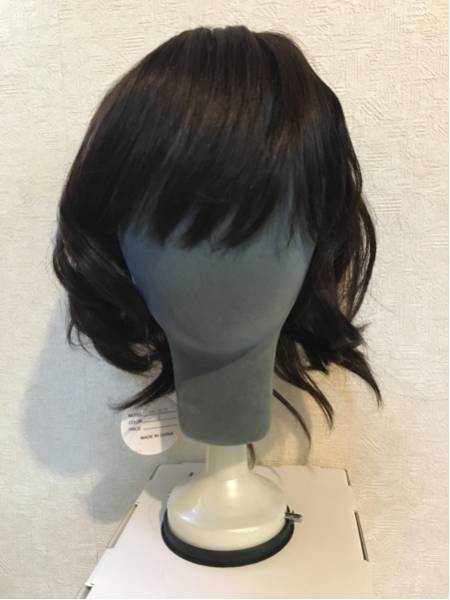【新品】人毛100%フルウィッグ④ ミディアム カール