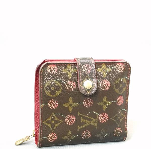 本物■ヴィトン■モノグラム/チェリー■コンパクトジップ/財布　