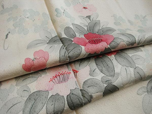 ロング寸 附下げ 訪問着 西陣織 袋帯 正絹 仕立上り Ｈ386★