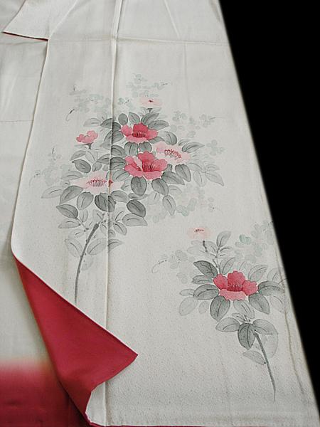 ロング寸 附下げ 訪問着 西陣織 袋帯 正絹 仕立上り Ｈ386★