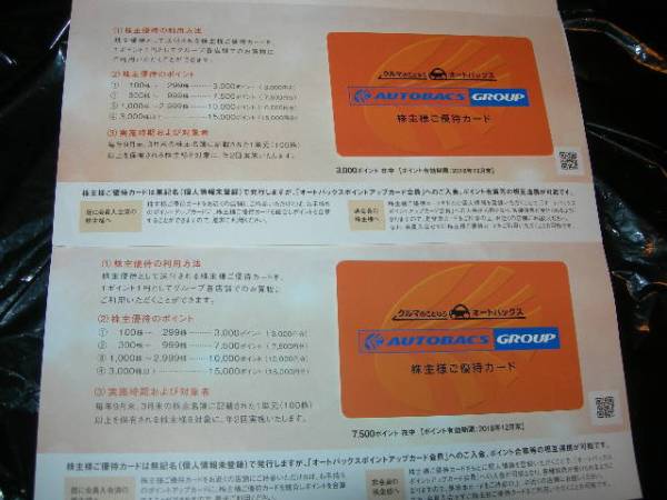 オートバックス 株主優待券 オートバックス 株主優待券［10枚］/1万円