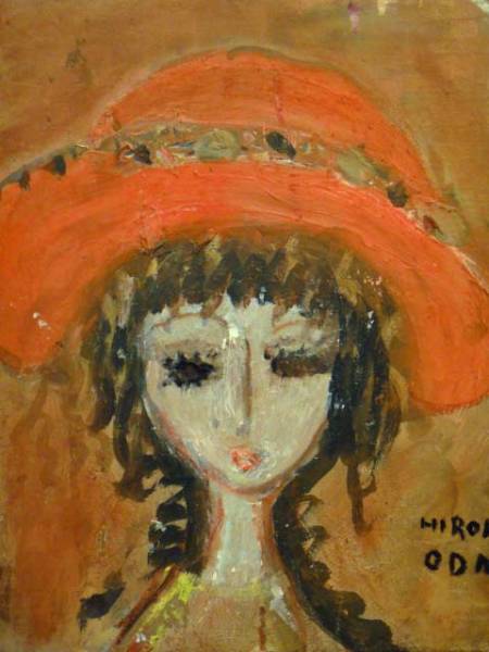 織田広喜 『 少女 』 油彩 3号 真作保証！