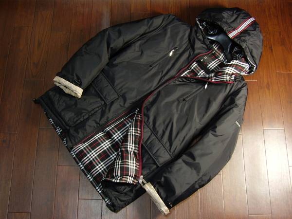 Ｒ40■美品　バーバリーブラックレーベル　ダウンジャケットＬ