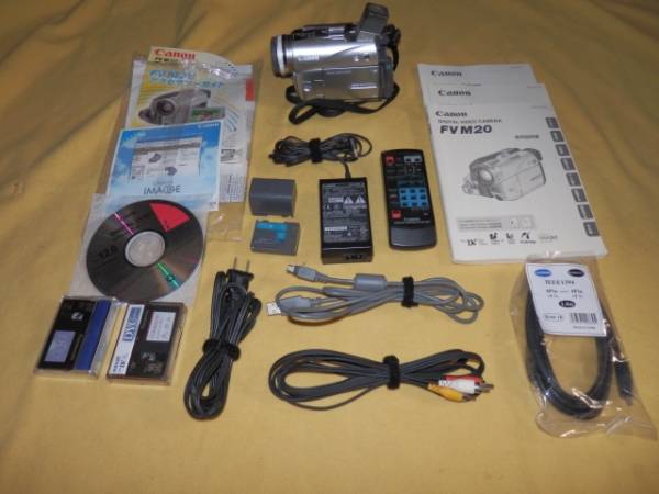 良品 撮影再生ダビングOK　Canon　DM-FV　M20　付属品豪華 M20 Canon DM-FV 良品 付属品豪華 公式通販 撮影再生ダビングOK ビデオ
