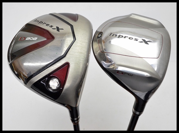 2本セット YAMAHA インプレスX D202 ドライバー 1W 3W SR 10.5°