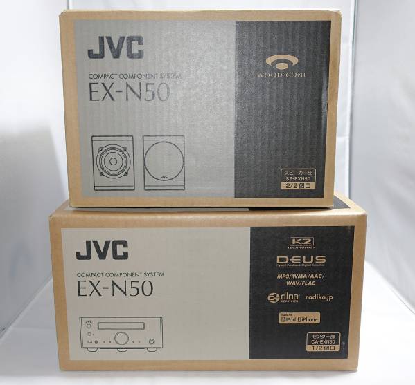 JVC EX-N50 ハイレゾ/ネットワーク対応コンポ ウッドコーンSP