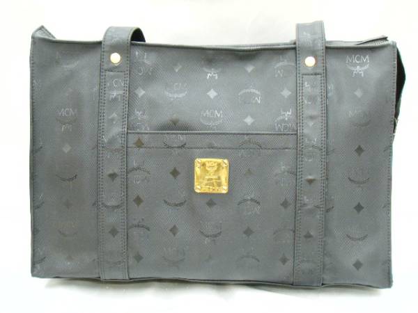 【中古】MCM◇ショルダーバッグ◇ナイロン◇ブラック◇P8923