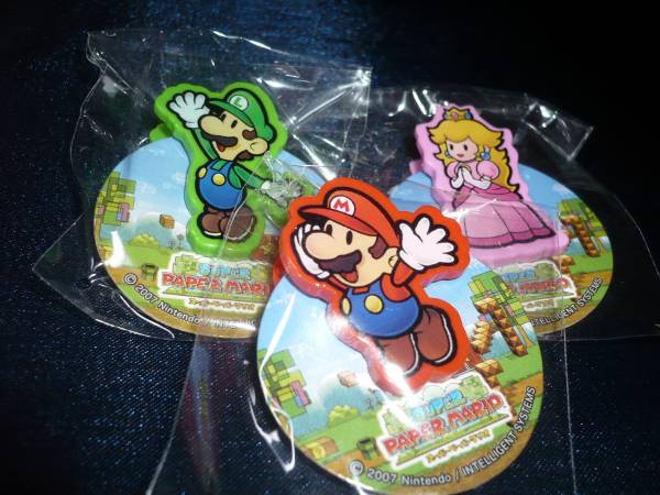 スーパーペーパーマリオ☆ ミニクリップ☆6種☆非売品☆(スーパー