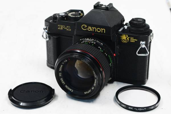豊富な，人気セール ☆希少 Canon キャノン New F-1 1984年ロス五輪記念