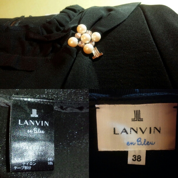 LANVAN en Bleu　ワンピース　38サイズ