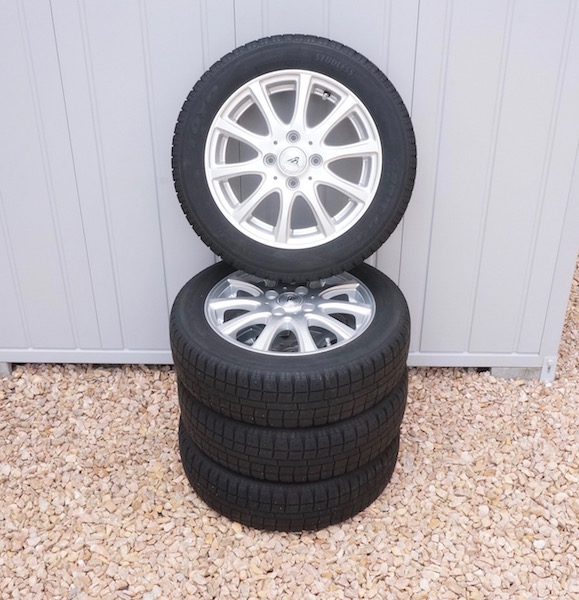 TOYO GARIT G5 155/65R14 4本アルミセット 4穴 ワゴンRなど TOYO GARIT
