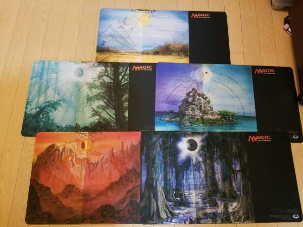 プレイマット グルランド 公式通販 MTG サイン入り mtg 山 5種セット