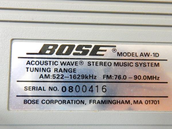 AW-1D BOSE ボーズ CDラジカセ ☆BOSE⁄ボーズ☆CDラジカセ☆AW-1D