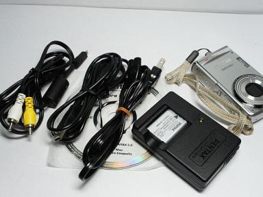 PENTAX Optio (オプティオ) OPTIOM60S 光学5倍ズーム 1000万画素 ●安心保証 即日発送●新品同様●Optio M60 シルバー● 中古本体