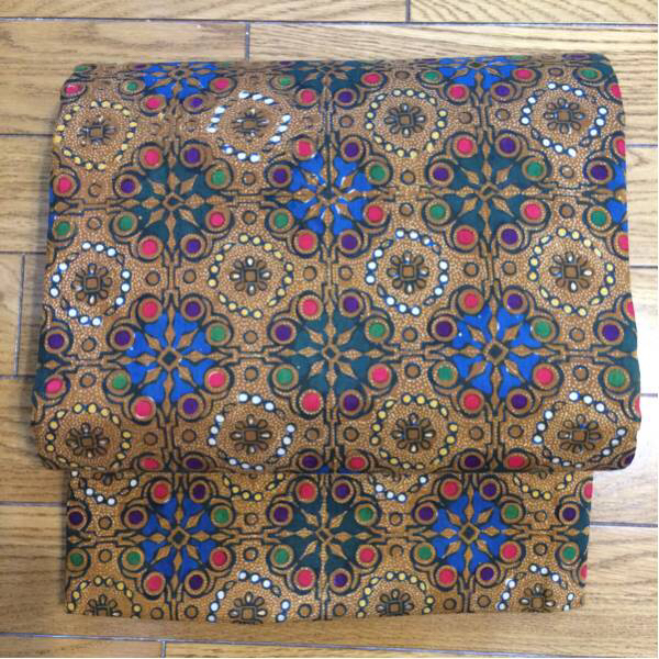 更紗 アフリカン 名古屋帯 綿 コットン