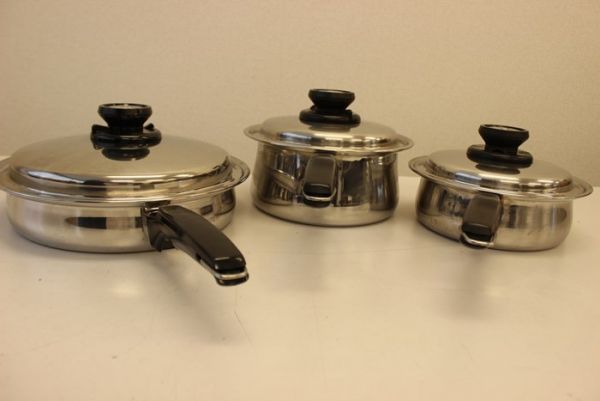 JUKI 片手鍋 3点セット CookBest ジューキ 蓋付き 中古(片手鍋)｜売買