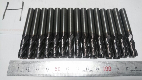 超高エンドミル Φ8 /15本 中古品 H