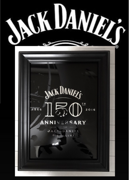 ☆ジャックダニエル 150周年 激レア パブミラー バーグッズ 額装