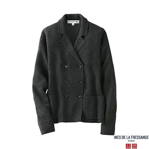 ★ユニクロ★イネス★ニット ジャケット S★グレー★完売