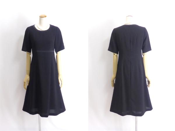 大きい19号 気品あふれる ブラックフォーマルスーツ 訳有#BP037