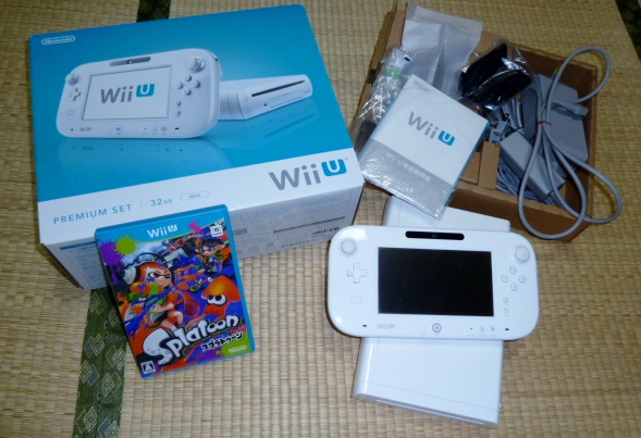 美品 Wii U プレミアムセット 32GB スプラトゥーン付き 完動品