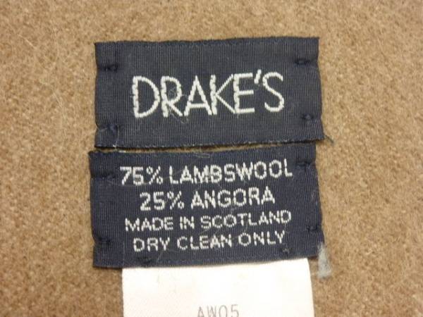 DRAKE'Sドレイクス マフラー [F12039T] 正規取扱店Drake's 6色