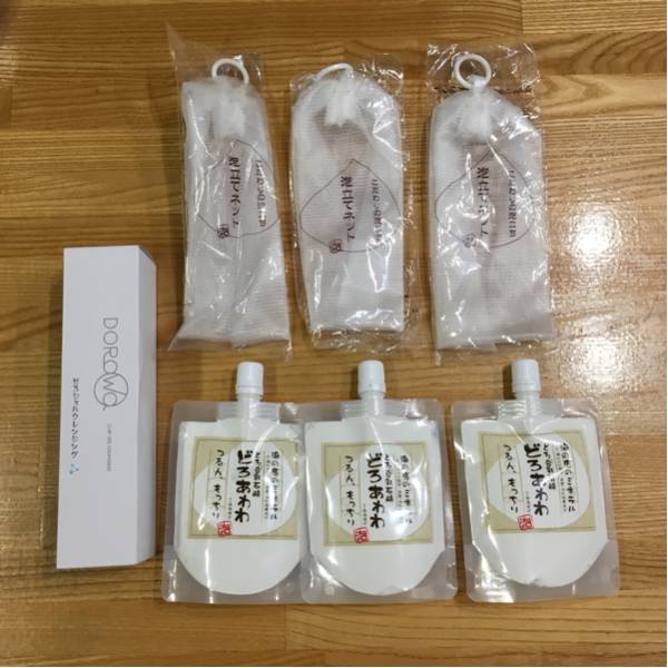 新品 どろあわわ 3個、泡立てネット、どろジェルクレンジング