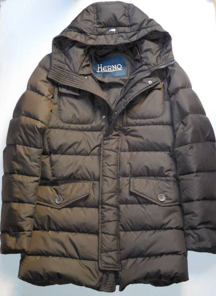 HERNO M65タイプ 茶フードダウン 42 今期品/ヘルノ