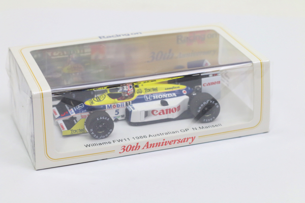 レーシングオン スパーク 1/43 ウィリアムズ FW11 1986 マンセル