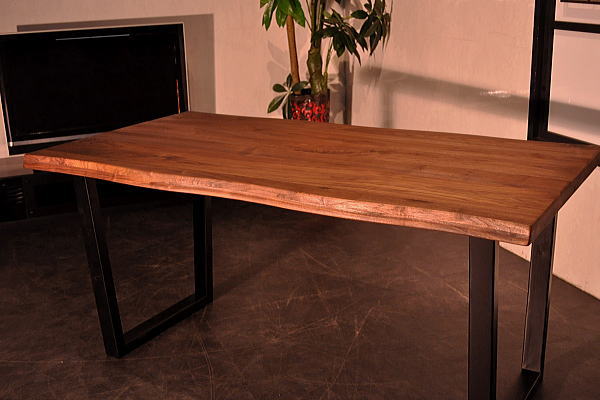 SH30DZW*ウォールナット150幅ダイニングテーブル1円美品掘出物