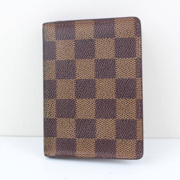 正規品 ルイ・ヴィトン エベヌ パスケース ダミエ1円～E19208