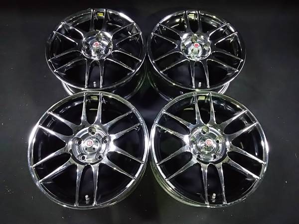 ワークWORK ESPERIO 17インチ 7J 114.3 5穴 メッキホイール 4本 【公式