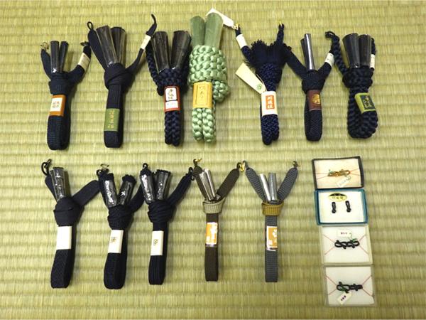 ☆男物 羽織紐12点 羽織環4点 未使用 正絹☆m935