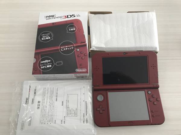 Newニンテンドー3DS LL 本体 メタリックレッド超美品保証期間内