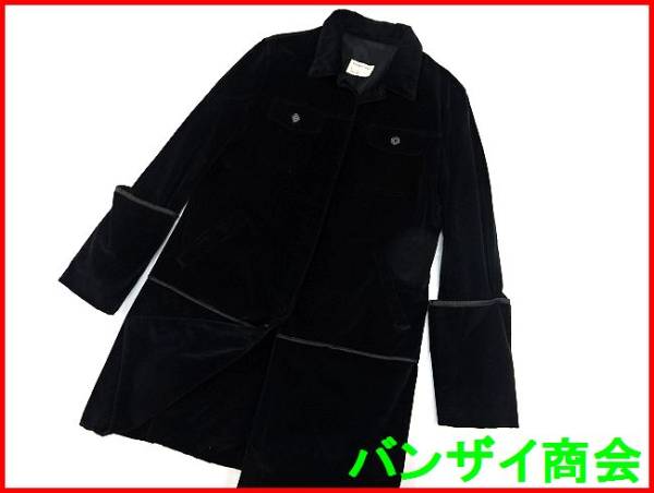 販売販売 1997年/初期☆HELMUT LANG ヘルムートラング ベロア コート44