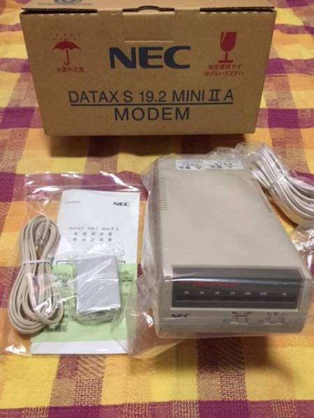 未使用 】NEC DATAX S19.2 mini ⅡA 変復調装置 モデム(外付け)｜売買