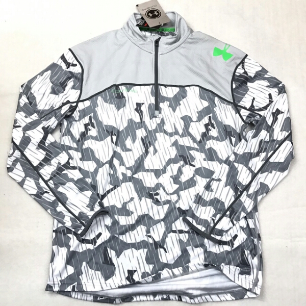 アンダーアーマー COMBINE 迷彩トレーニング長袖シャツ 白 L