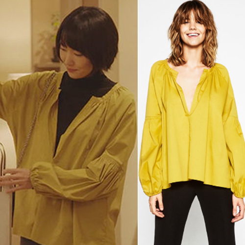 逃げ恥 新垣結衣さん着用 バルーンスリーブブラウス　ザラ　