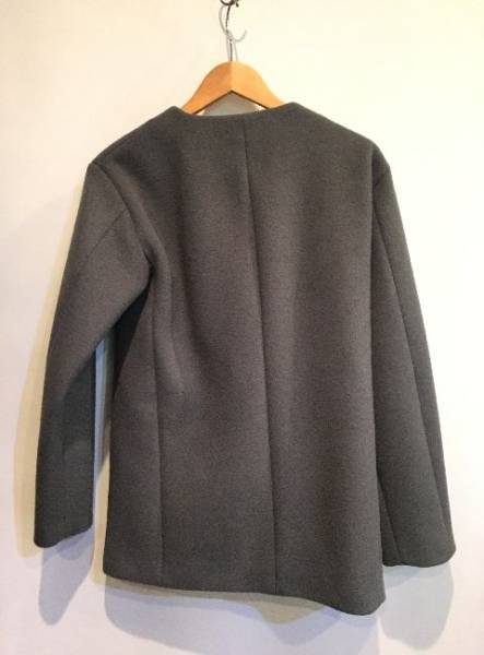 Sale】二子玉) Whim Gazette ノーカラーコート 15AW グレー F Whim