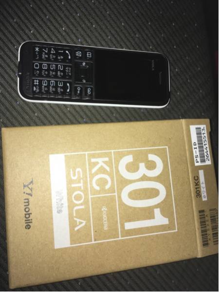 【超美品】京セラ STOLA ホワイト 301KC ワイモバイル