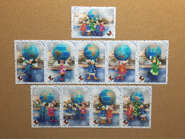 TDR TDS ディズニー シー 雨の日 スペシャルフォト 全10種 セット ミッキー ミニー ドナルド デイジー グーフィー 集合 15周年 BBB